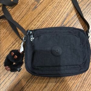 Kipling Black Crossbody Bag with Charm